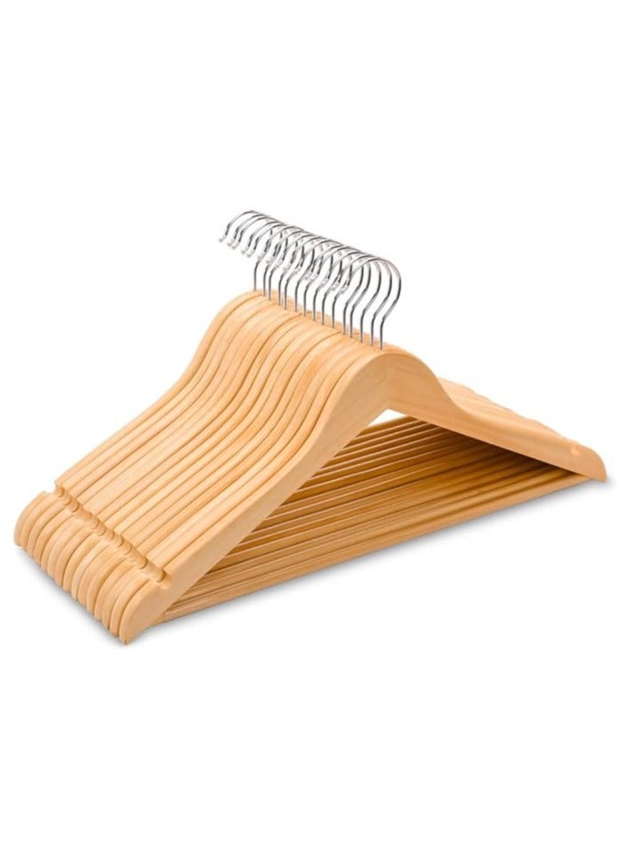 10-Piece Cloth Hanger Beige - Image 1