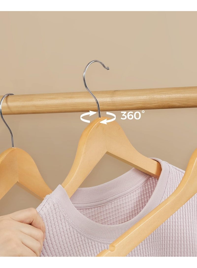 10-Piece Cloth Hanger Beige - Image 5