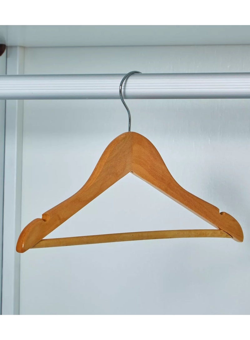 10-Piece Cloth Hanger Beige - Image 3
