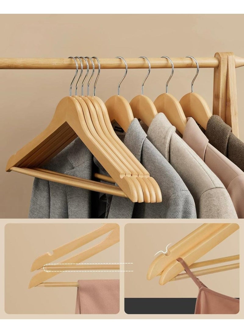10-Piece Cloth Hanger Beige - Image 2
