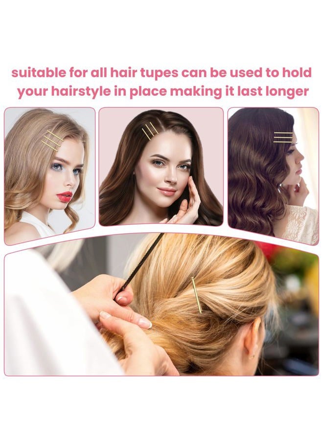 HCYPCV Blonde Bobby Pins, Pain-Free Hair Clips, Best Size 2in for Women and Girls (Golden -01) - Image 5