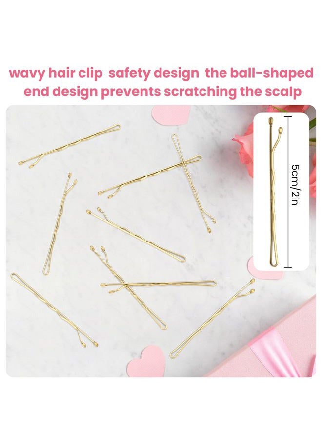 HCYPCV Blonde Bobby Pins, Pain-Free Hair Clips, Best Size 2in for Women and Girls (Golden -01) - Image 3