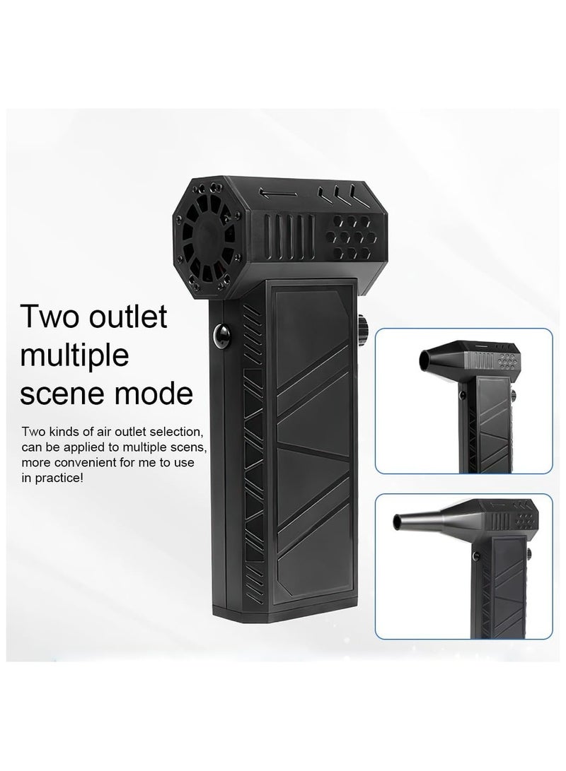 Electric Air Duster, 130000RPM Super Power Cordless Jet Blower, Rechargeable Brushless Motor Durable Blower, Portable Adjustable Turbo Fan for Computer, Keyboard, Outdoor, House and Car - Image 4