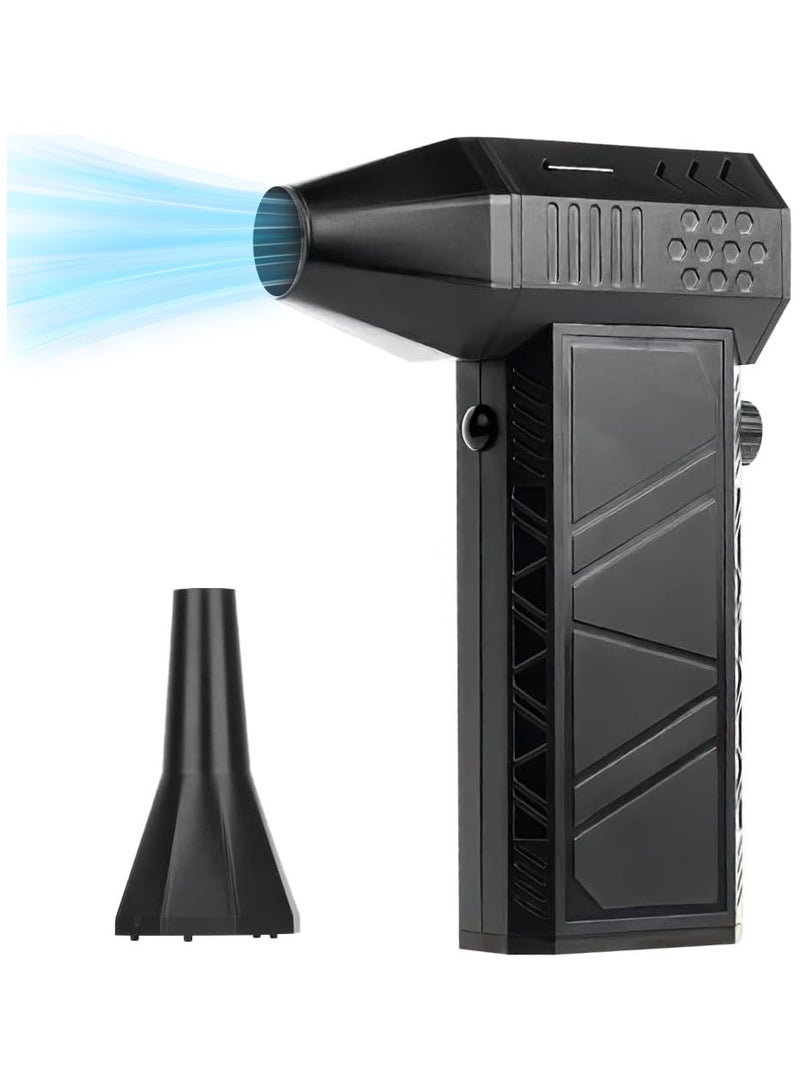 Electric Air Duster, 130000RPM Super Power Cordless Jet Blower, Rechargeable Brushless Motor Durable Blower, Portable Adjustable Turbo Fan for Computer, Keyboard, Outdoor, House and Car - Image 1