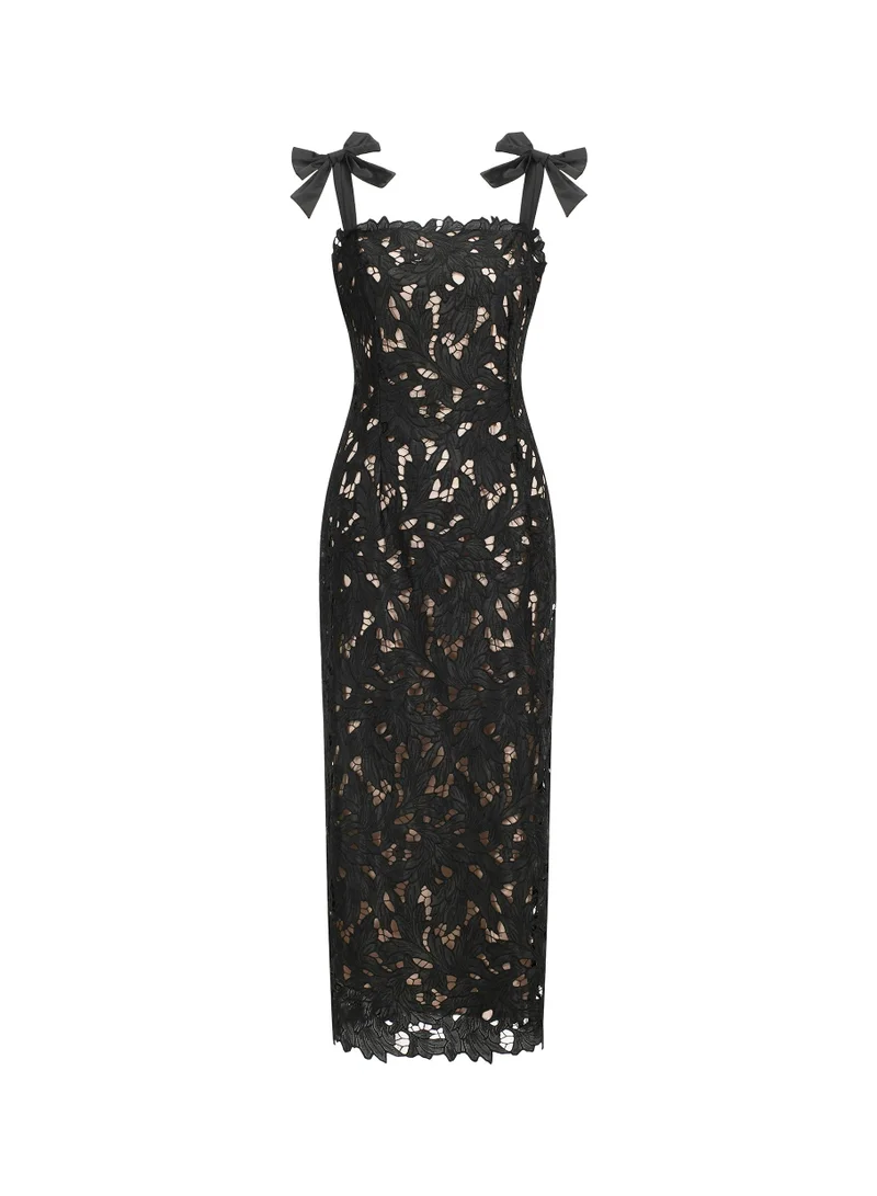 Bella Barnett Lucretia Sleeveless Lace Bow Maxi Dress