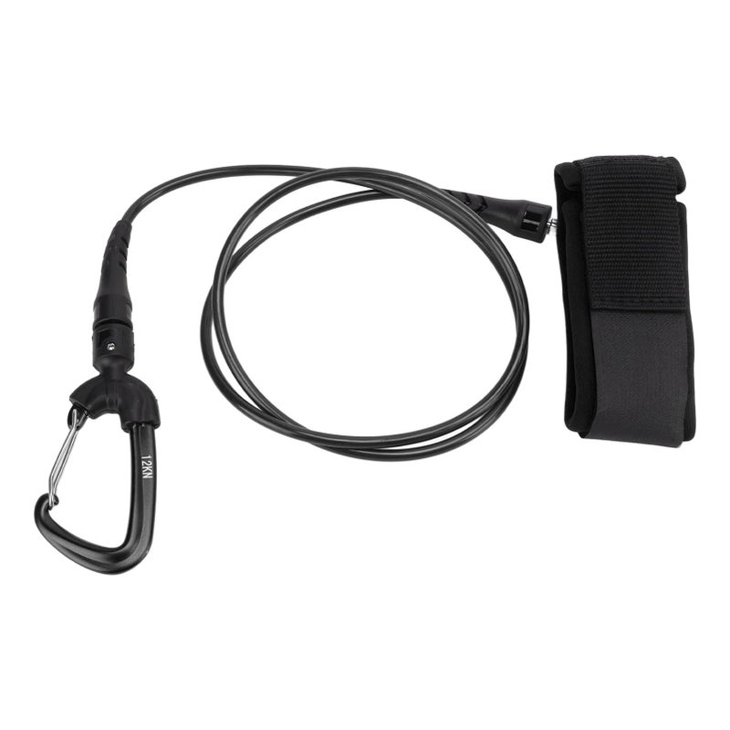 Separable Freediving Safety Rope With Wristband Carabiner 316 Stainless Steel Quick Release Type 1 - Image 3