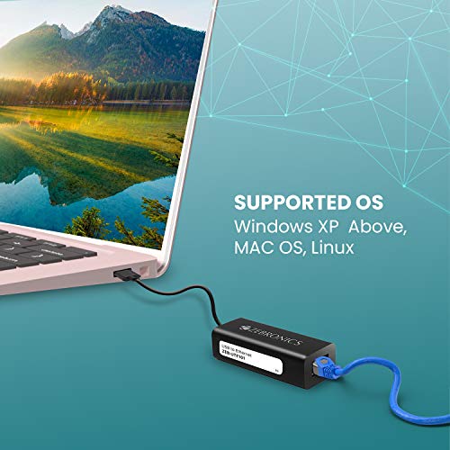 Zebronics Zeb-UTE101 USB to RJ45 Ethernet LAN Adapter, Up to 1000 Mbps, for Windows/Mac/Linux (Black) - Image 5