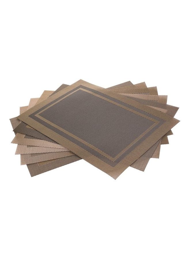 NIBEMINENT 6-Piece Placemat Set Brown 45x30cm - Image 2