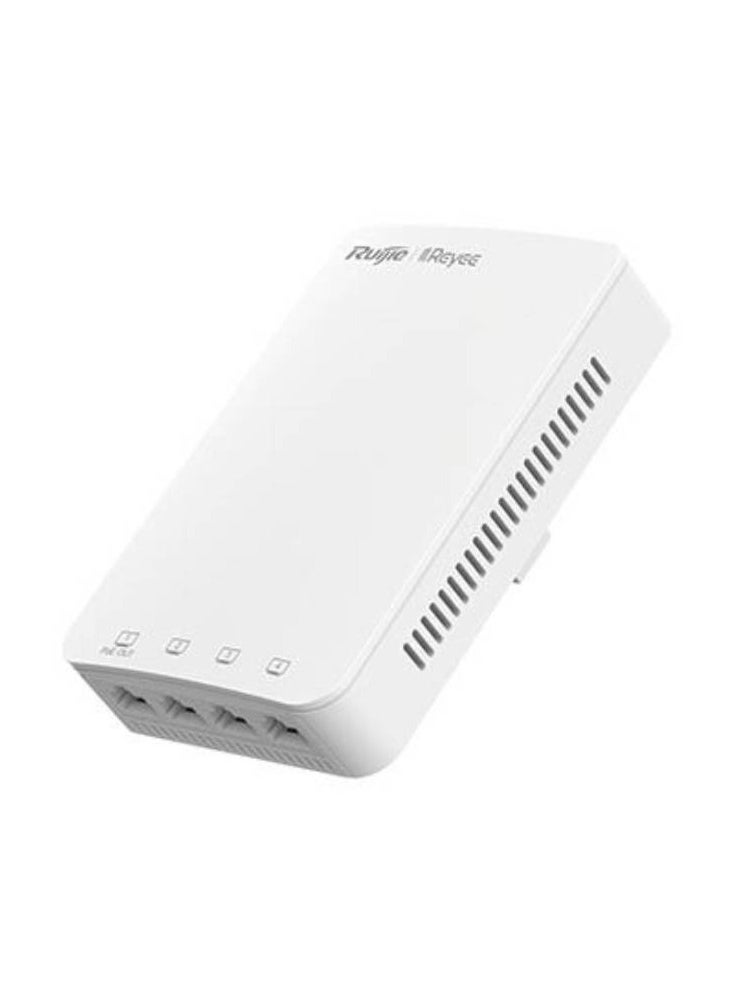 Ruijie - Ruijie AC1300 Dual-Band Wall Access Point – 867Mbps @ 5GHz + 400Mbps @ 2.4GHz | In-Wall Design | Seamless Wi-Fi - Image 1