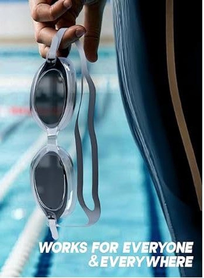 simcox Anti-Fog UV Protection Swimming Goggles for Men, Women | Wide-Angle Vision with Silicone Comfort & Adjustable Strap - Image 3