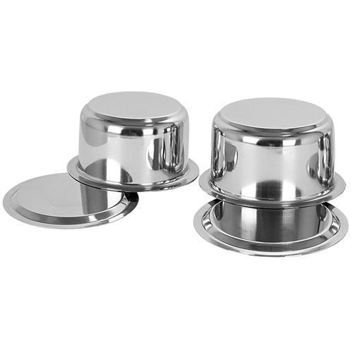 Liolis Stainless Steel 2 Pcs Tope Set with Lid | Multipurpose Patila for Milk Boiling | Patila Set for Home with | Capacity 1800ml & 2300ml Pack of 2 - Image 2