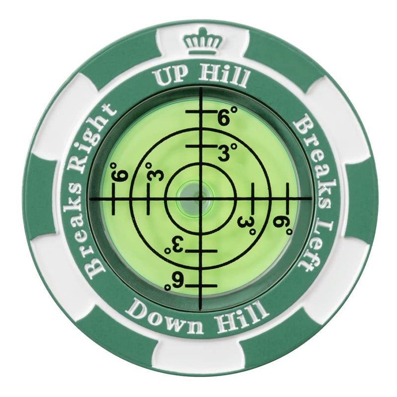 Prodigora SlopeMaster ProGreen Reader - Golf Ball Marker with High Precision Green Reading Aid Golf Accessories for Men Women (Green) - Image 1