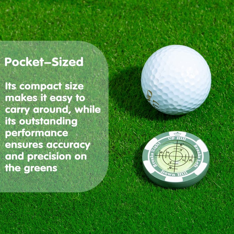 Prodigora SlopeMaster ProGreen Reader - Golf Ball Marker with High Precision Green Reading Aid Golf Accessories for Men Women (Green) - Image 5