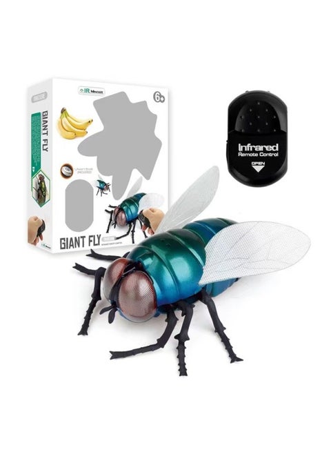 Hot Exotic Simulation Remote Control Animal Infrared Trick Remote Control Snake Remote Control Caterpillar Toy-Color:Remote Control Fly 9921