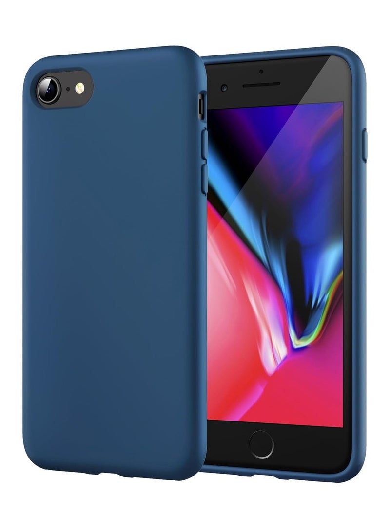 LEDIN Silicone Case for iPhone SE 3/2 (2022/2020 Edition), iPhone 8 and iPhone 7, 4.7-Inch, Silky-Soft Touch Full-Body Protective Case, Shockproof Cover with Microfiber Lining - Image 1