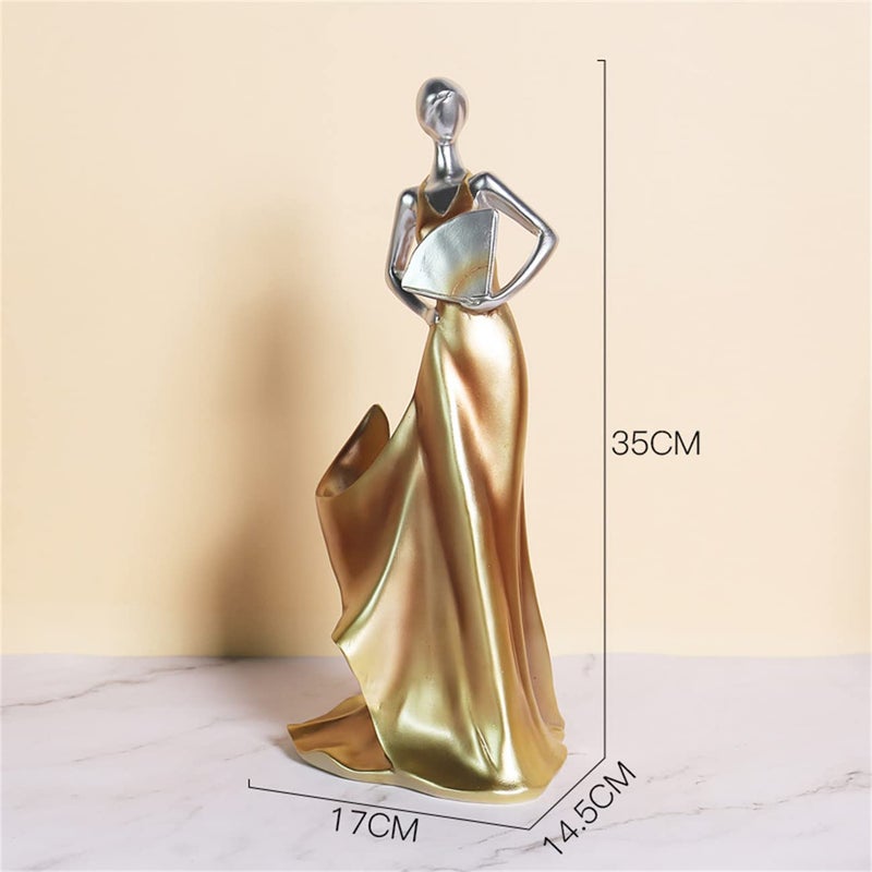 CdyBox Elegant Wine Bottle Holder Ornament Wine Single Bottle Holder Stand Rack (Golden) - Image 2