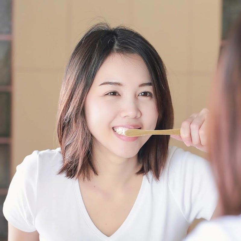 Valiclud Soft Bristle Wooden Toothbrush For Adults Gentle Gums Bamboo Handle Travel Friendly - Image 4