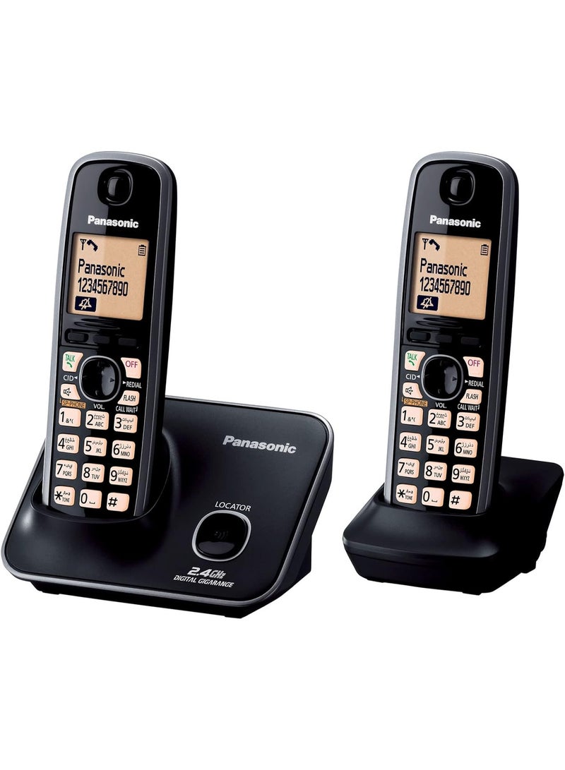 Panasonic Cordless Phone - KX-TG3712BX1 - Dual Handset - Image 1