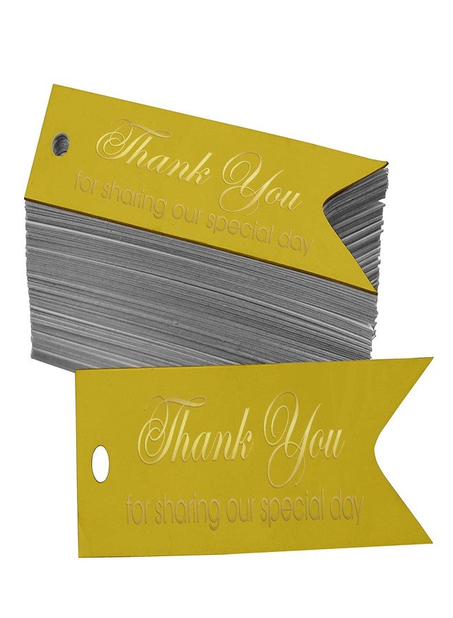 Inkdotpot Gold Foil Thank You for Sharing Our Special Day Bridal Shower Tags Favor Hang Paper Tags 100 Pieces - Image 1