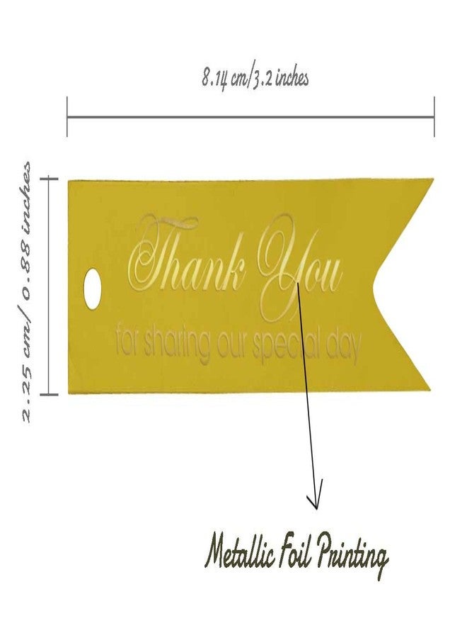 Inkdotpot Gold Foil Thank You for Sharing Our Special Day Bridal Shower Tags Favor Hang Paper Tags 100 Pieces - Image 5