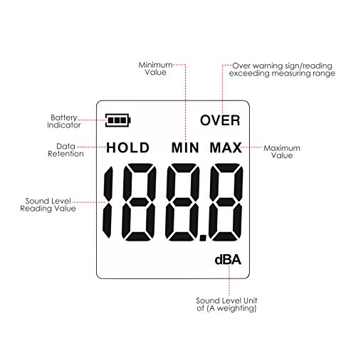 DANOPLUS Professional Noise/Sound Level Meter Digital 30~130dBA Decibel Meter Measuring Instrument - Image 4