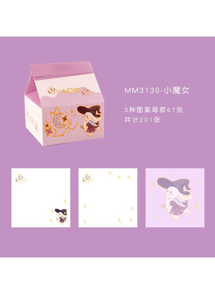 Generic KAWAII STATIONERY MEMO PAD | BEAR MEMO | KAWAII | CARTON NOTES | 200 SHEETS | PURPLE  - Image 1