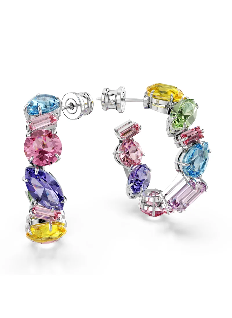 سواروفسكي Gema Emballished Detail Hoop Earrings