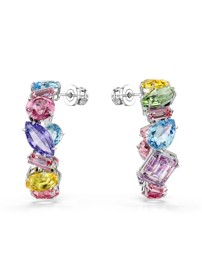 سواروفسكي Gema Emballished Detail Hoop Earrings