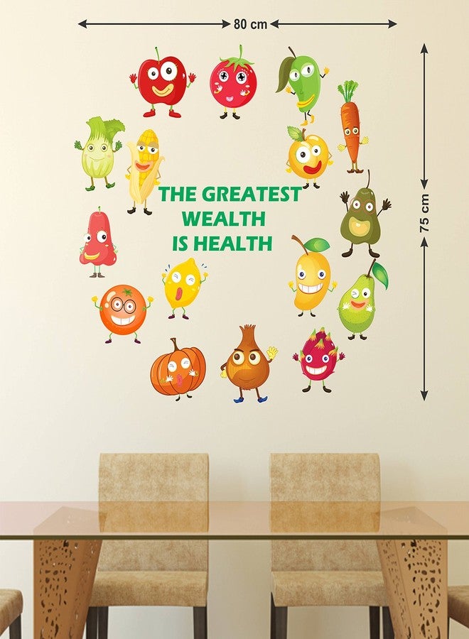 Wallstick The Greatest Wealth is Health wallsticker (Vinyl 80 cm x 75 cm) - Image 2