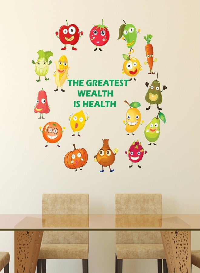 Wallstick The Greatest Wealth is Health wallsticker (Vinyl 80 cm x 75 cm) - Image 1
