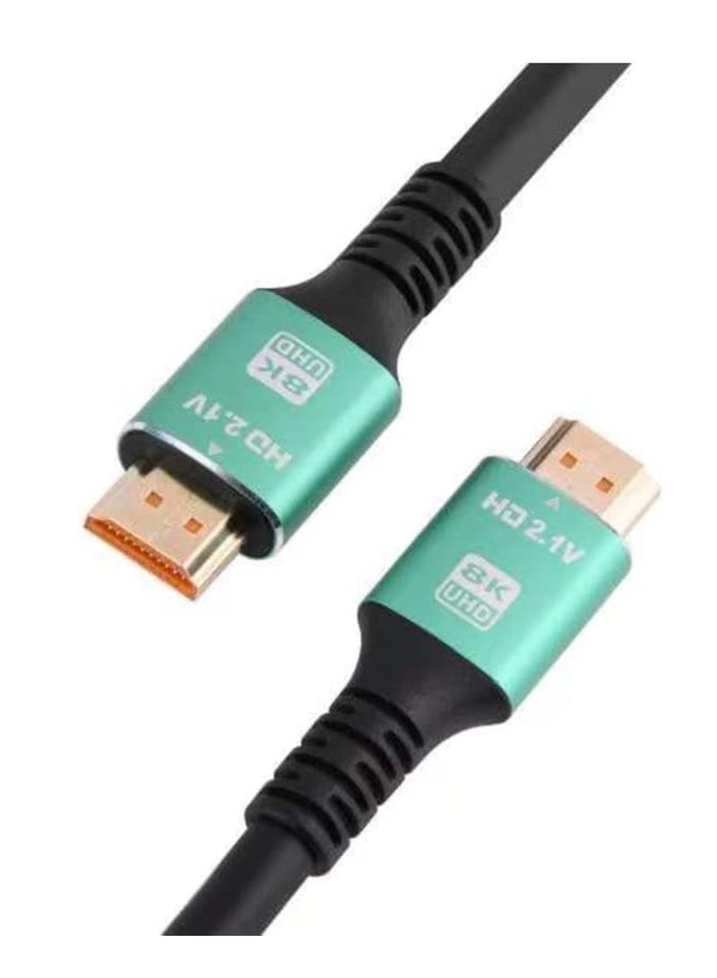 DIGI CORE 3M 8K Ultra HD2.1V Premium High Speed HDTV HDMI Cable 48Gbps High Speed HDMI 8K 2.1V Connectors HD, HDR Video, ARC Support HDTV 8K HDMI Cable - Image 1