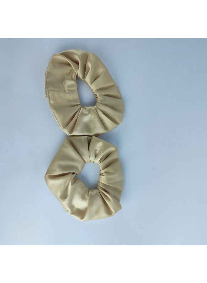 2 large, soft satin hair ties that protect hair from breakage - Image 3