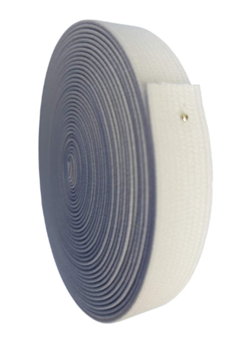 Generic Clothes elastic, 3 cm wide, 5 meter long, white  - Image 5