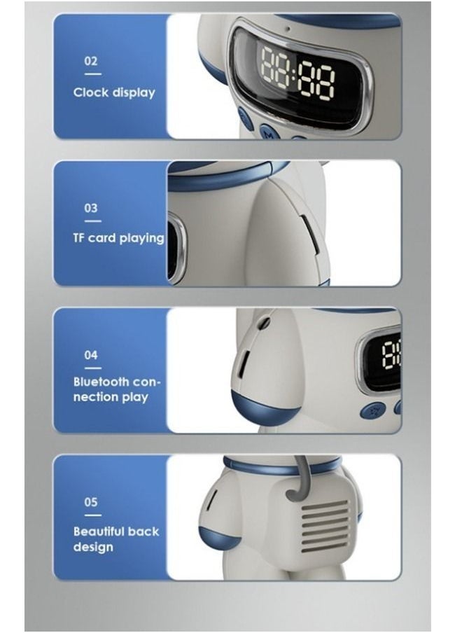 Smart AI Interactive Audio Clock with Bluetooth, Innovative Night Lights, and Hi-Fi Computer Speaker - An Ideal Home Gift.