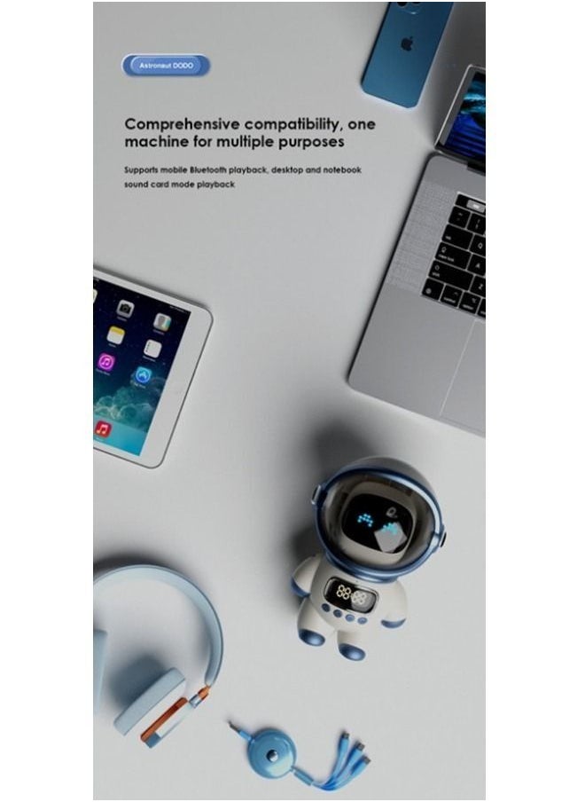 Smart AI Interactive Audio Clock with Bluetooth, Innovative Night Lights, and Hi-Fi Computer Speaker - An Ideal Home Gift.