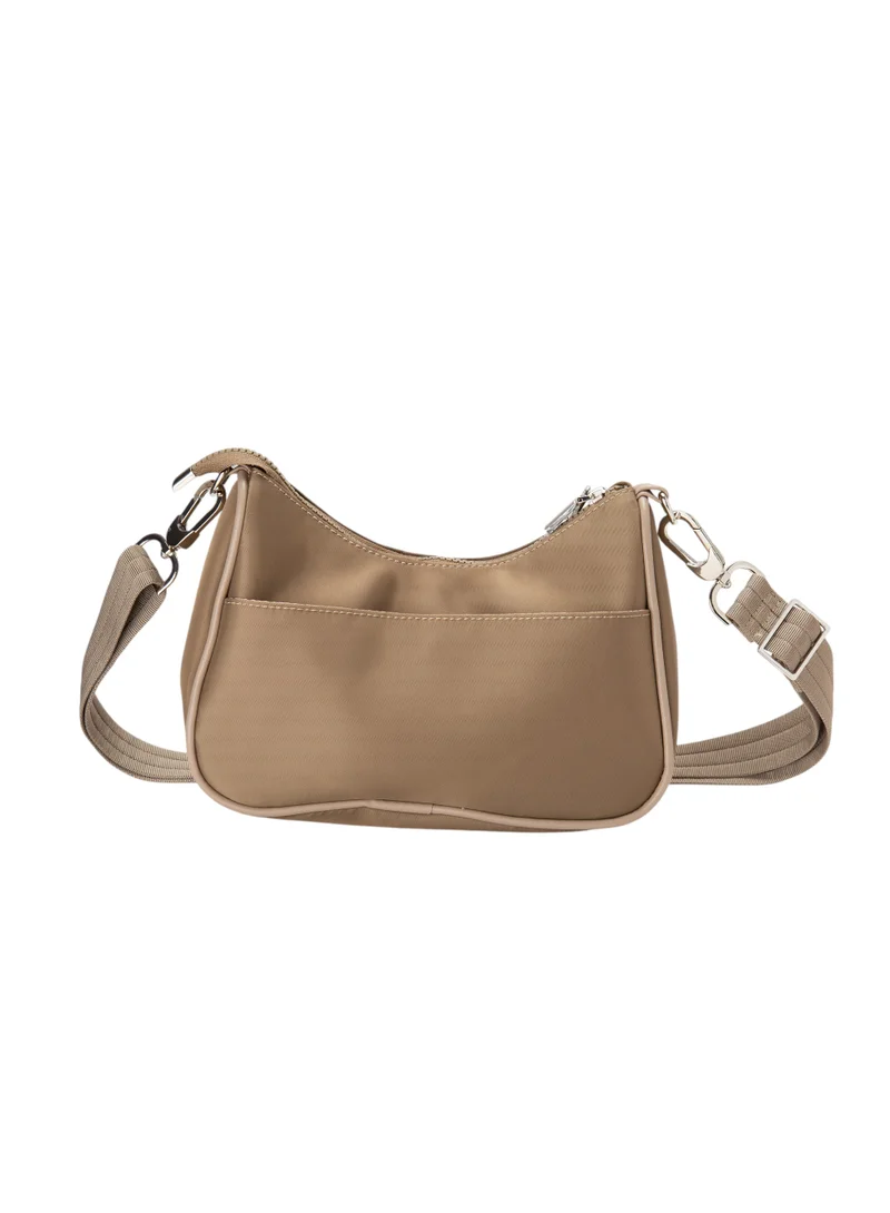 Bata Embellished Sling Bag Beige