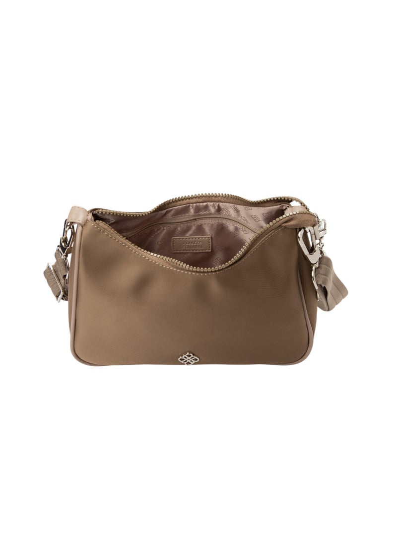 Bata Embellished Sling Bag Beige - Image 4
