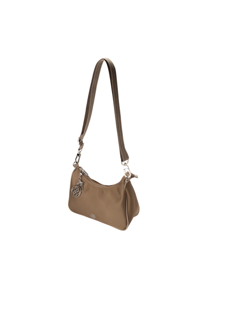 Bata Embellished Sling Bag Beige - Image 3