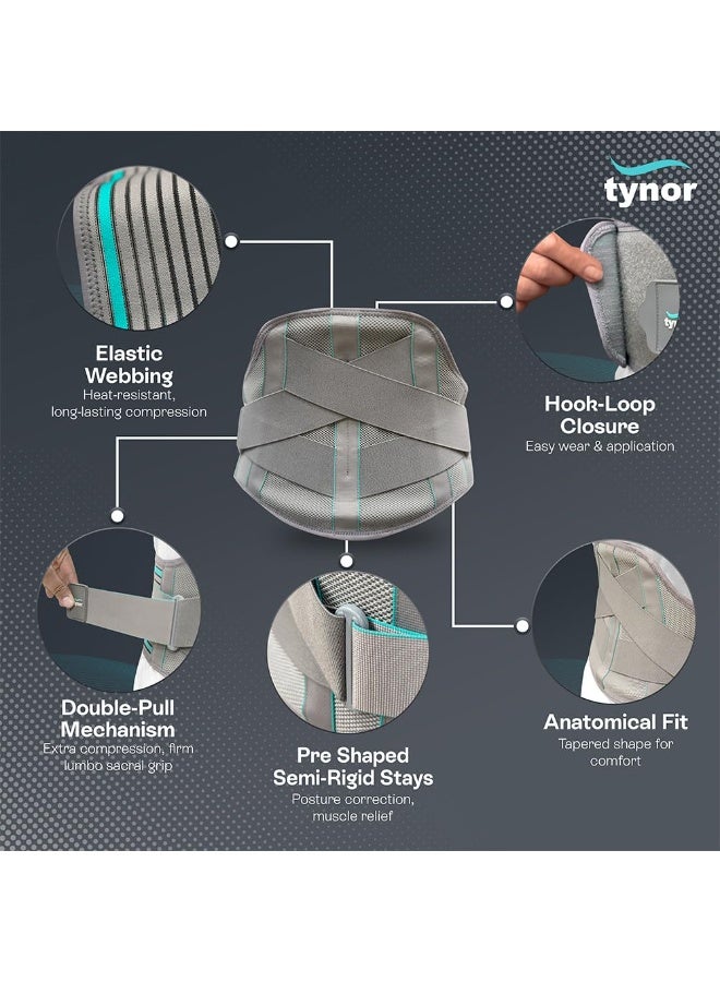 TYNOR Lumbo support, Grey, Universal Size, 1 Unit - Image 4