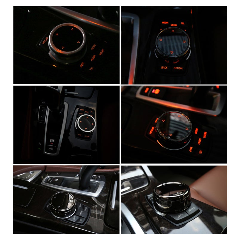 Multi-Media Knob Trim Cover Central Control Switch Button Decorative Cap Replacement for F10 F30 3-Series 5-Series X3 X5 - Image 3