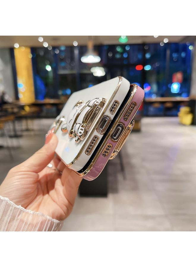 اس-توب جراب لهاتف iPhone 11 Pro Max مع حامل أرنب مطلي - Image 4