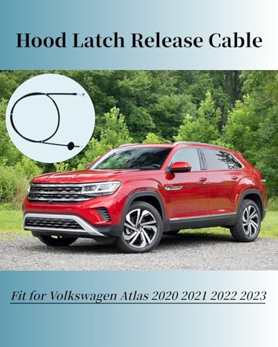 eosorssa 3CM823535 Hood Latch Release Cable Fit for Volkswagen Atlas 2020 2021 2022 2023 3CM-823-535 - Image 2