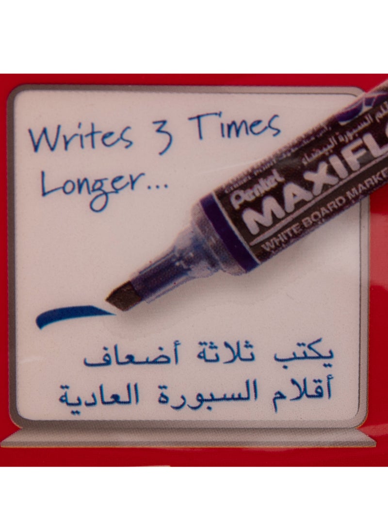 Pentel Whiteboard Marker Set - 4 Pcs - Assorted Colors Chisel Tip Whiteboard Marker with Push-Button Flow, Smell-Free Liquid Ink Writes 3x Longer, Refillable, Japan-Made Durable Performance - Image 3