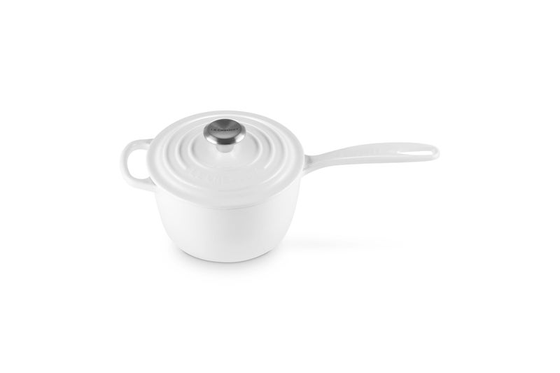 Le Creuset Le Creuset Enameled Cast Iron Signature Saucepan 175 qt White 
