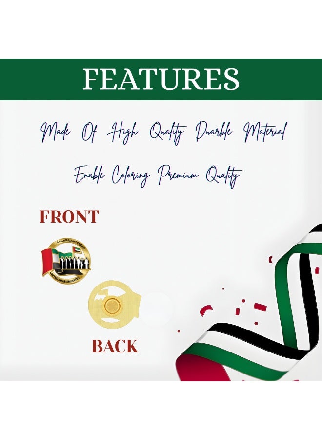 PRINTSHOP4ME UAE National Day Badges Lapel Pins For Celebrating UAE National Day Spirit Of Union Badges For Men,Women,Kids - Image 3