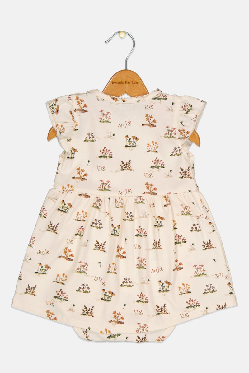 NAME IT Toddlers Girl Allover Print Dress, Multicolor - Image 2