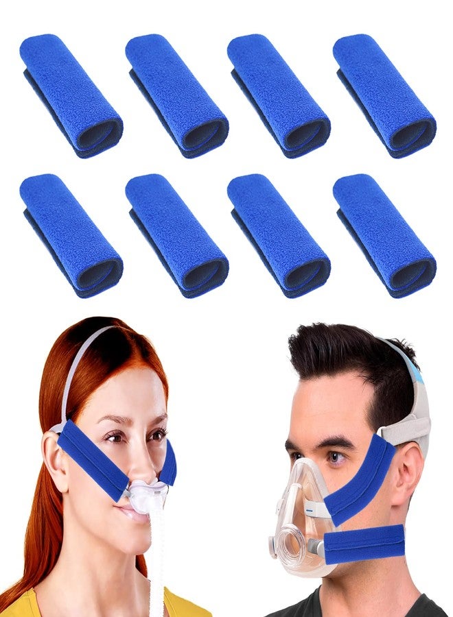 NATAKU 8 Pack Mask Strap Covers,Headgear Strap Cushions,Comfort Mask Cushions Pads, Soft-Fleece Face Mask Cover Fits Most Full CP AP Headgear Strap to Reduce Red Marks and Uncomfortable - Image 1