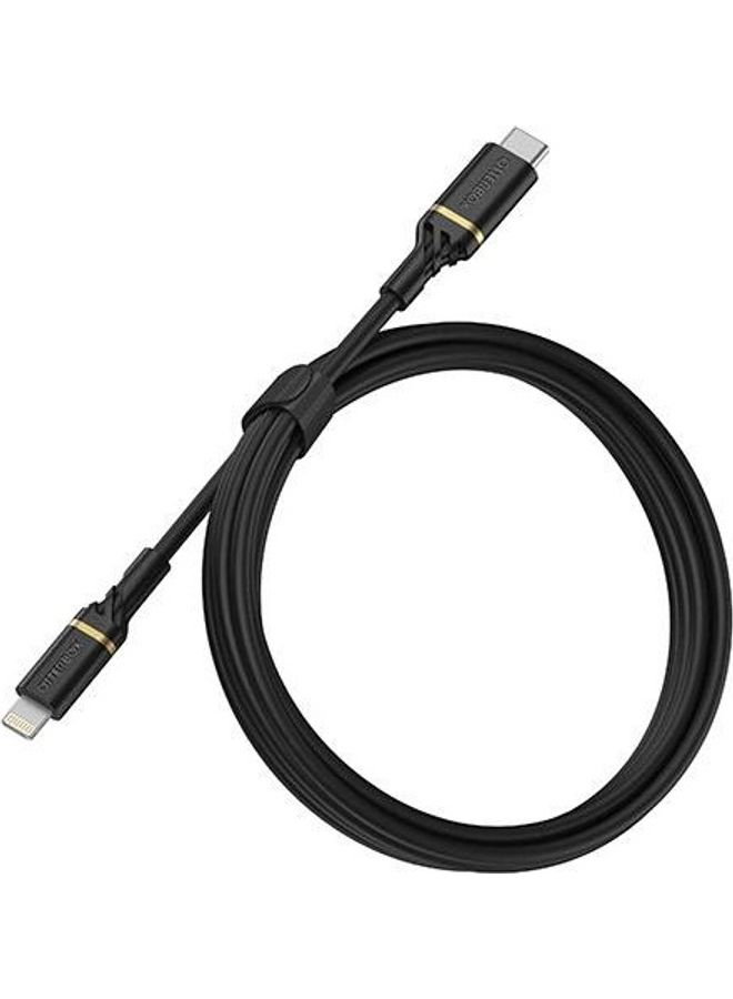 أوتربوكس كابل USB-C إلى Lightning أسود - Image 2