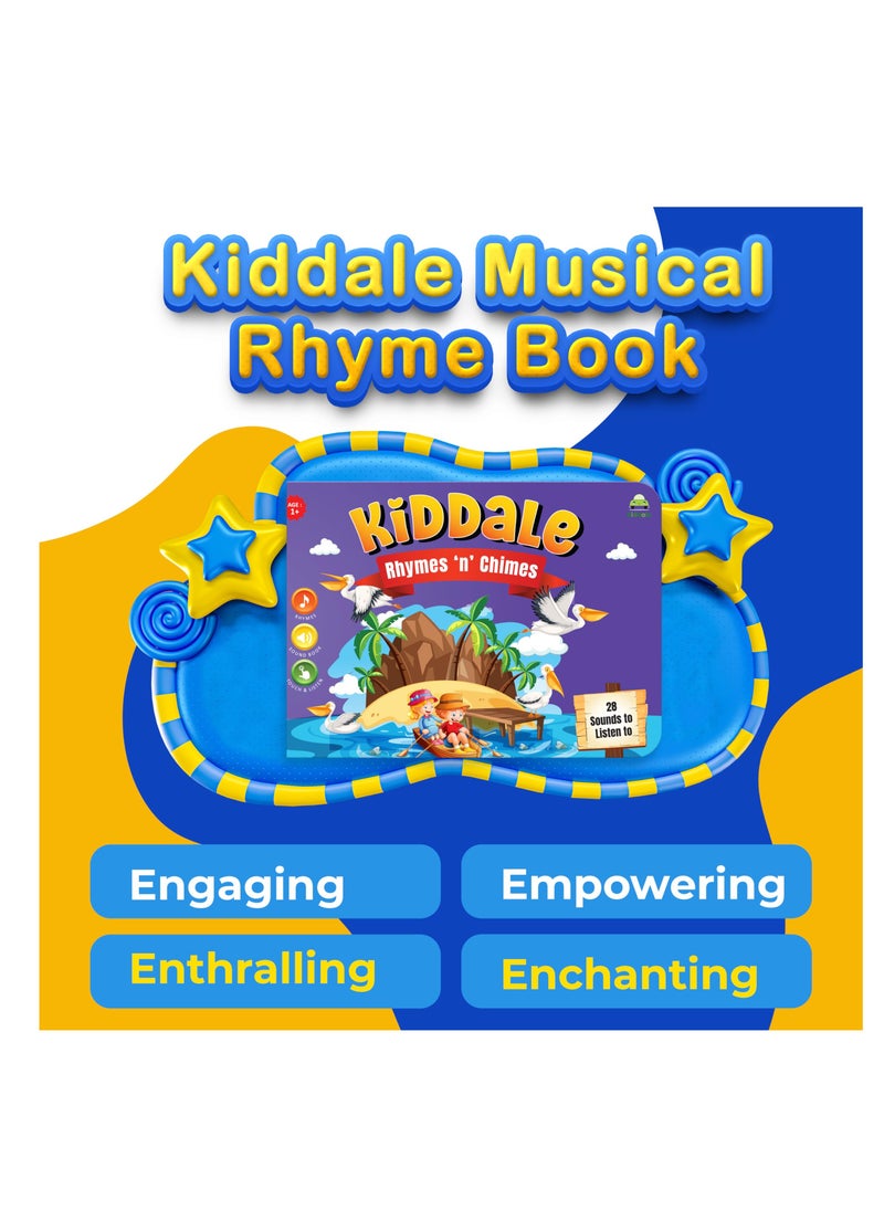 Kiddale - Pack of 2 Musical Rhymes Book| 8 Classical and 16 Farm Animal Nursery Rhymes|28 Sounds each |Interactive Touch n Play Sound Book|Best Gift with Musical Learning for 1-3 Years|Sing Along Books - Image 1
