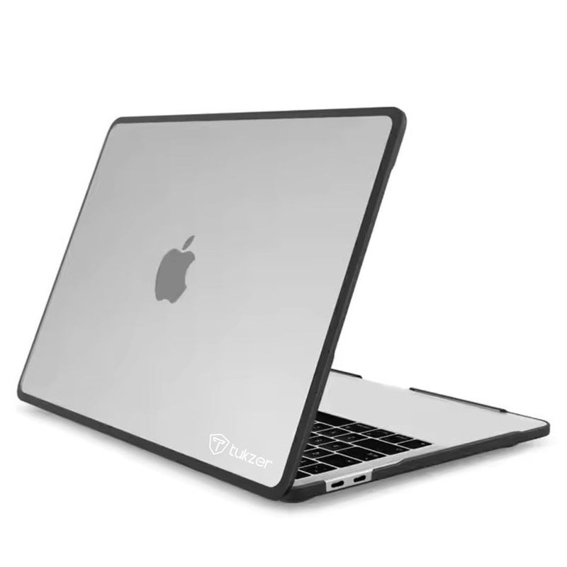 tuKZer Laptop TPU Bumper Case Cover for Apple New MacBook Air 13.6 inch M4 A3240 M3 A3113 M2 A2681 with Touch ID, 2025 2024 2022 Release, M4 M3 M2 Air 13" Hard Shell with Anti Slip Feet Pads-Black - Image 1